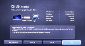 Tivi không kết nối được mạng
